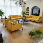 مبل 7 نفره مدل نئوکلاسیک چوب گردو - تصویر 4
